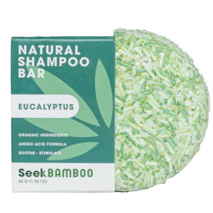 シークバンブー ライスシャンプーバー ユーカリ 91g Seek Bamboo -Natural Shampoo Bar Eucalyptus 3.2oz 【お取り寄せ商品】【合わせて買いたい】