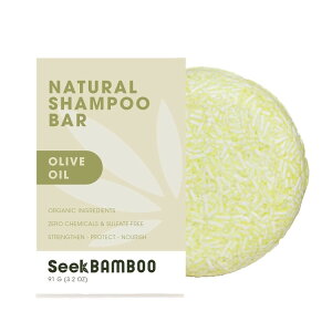 yXߋő勉MAX1040~OFFN[|zV[Nou[ CXVv[o[ I[uIC 91g Seek Bamboo - Natural Shampoo Bar Olive Oil 3.2oz y񂹏izy킹Ĕz