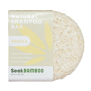 シークバンブー ライスシャンプーバー バニラ 91g Seek Bamboo - Natural Shampoo Bar Vanilla 3.2oz 【お取り寄せ商品】【合わせて買いたい】