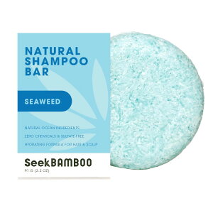 yXߋő勉MAX1040~OFFN[|zV[Nou[ CXVv[o[ V[EB[h C 91g Seek Bamboo - Natural Shampoo Bar Seaweed 3.2oz y񂹏izy킹Ĕz