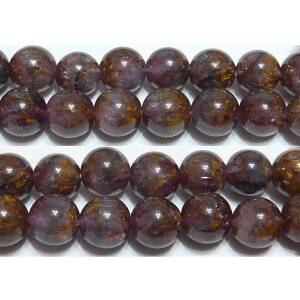 アンソフィライト・イン・アメジスト 丸玉 8mm A  ※ 天然石 天然石ビーズ パワーストーン 1粒売り バラ売り 1玉販売 【クーポン対象】【39ショップ】