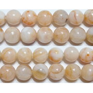 エンジェルストーン 丸玉 8mm B　　※ 天然石 天然石ビーズ パワーストーン 1粒売り バラ売り 1玉販売 【…