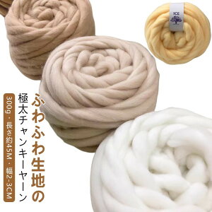 ヤーン 極太 ブランケット 300g ふわふわ 幅2-3CM 毛糸 チャンキーニットブランケット 手芸 ニット チャンキーヤーン 長さ約45M チャンキーニット 極太毛糸 太い 編み物