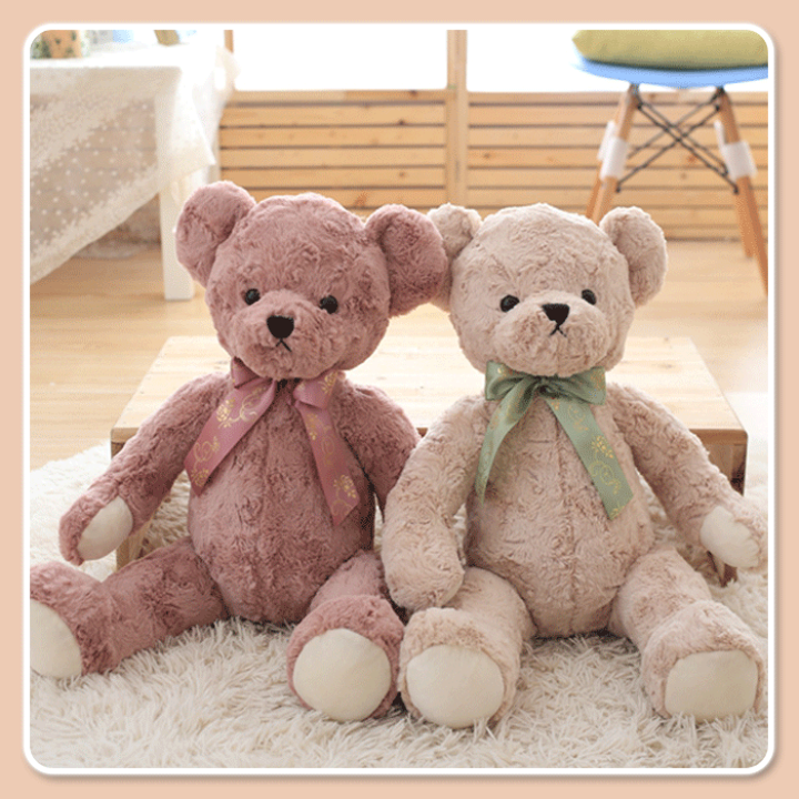 テディベア 丸いくまちゃん 可愛い熊ちびくまちゃんハンドメイド ぬいぐるみ ai.hause | ふわふわ毛くまちゃん きれい🩵ブルーカラーの子