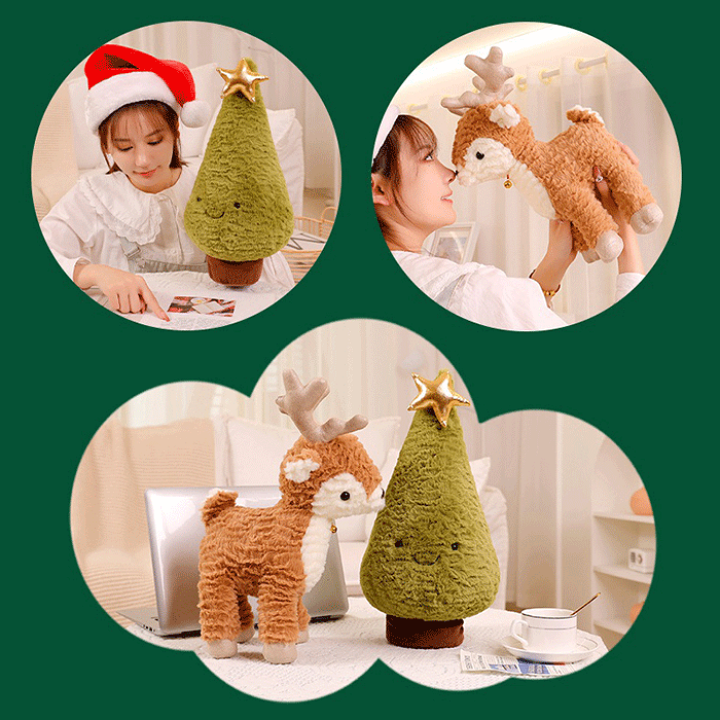 楽天市場】クリスマス ぬいぐるみ トナカイ クリスマスツリー 鹿