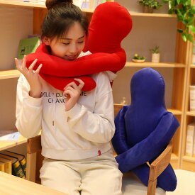 人形 抱き枕 かわいい ナノビーズ クッション マイクロビーズ humanoid プレゼントギフト120x60CM 送料無料