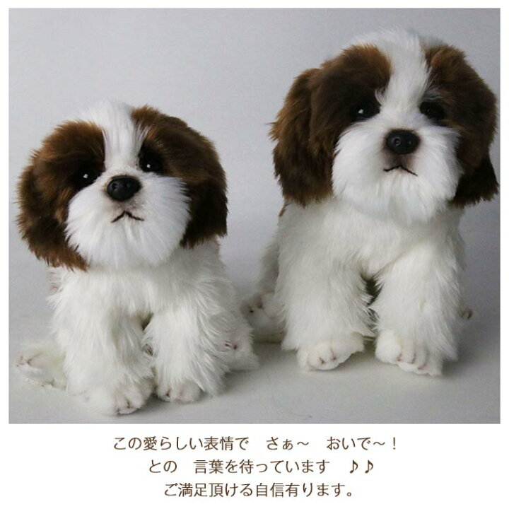 楽天市場 ぬいぐるみ 犬 シーズー 犬 リアル 犬 トイプードル グッズ 動物 いぬ アニマル いぬわんわん かわいい 手触りふわふわ おもちゃ 置物 店飾り 友達 子供 クリスマス プレゼント お誕生日 贈り物 24cm Keiwa