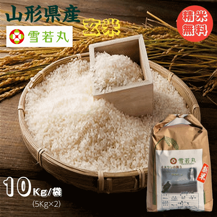 新米10Kg 送料無料 当日精米 令和7年度産 山形県産 人気 お米 雪若丸