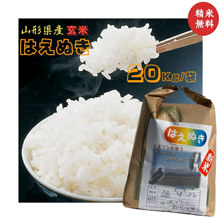 楽天市場】新米予約販売 令和7年産 米 お米 20kg はえぬき 玄米20kg 