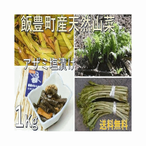 国産】【天然山菜】塩漬け（塩蔵）紫わらび 500g 2025年産 添加