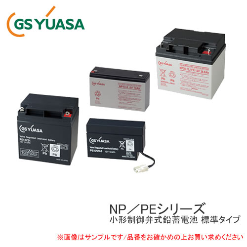 GS YUASA 産業用鉛蓄電池 PE12V17 小型制御弁式鉛蓄電池 標準タイプ PEシリーズ 防災防犯システム エレベーター 電話交換機 非常表示灯 など