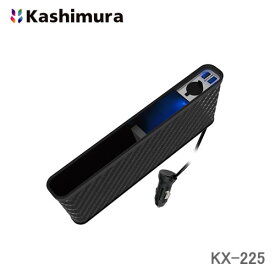 カシムラ サイドポケット DC/2リバーシブルUSB 4.8A KX-225