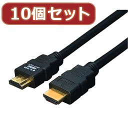 沖縄 離島別途送料 メーカー欠品完売時はご容赦下さい ☆変換名人 10個セット ケーブル 10.0m HDMI-100G3X10 HDMI 割り引き 送料無料でお届けします 1.4規格 3D対応