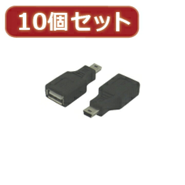 安いそれに目立つ 変換名人 10個セット USB A メス →miniUSB オス USBAB-M5ANX10 パソコン パソコン周辺機器  riosmauricio.com