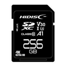 ☆HIDISC 超高速SDXCカード 256GB CLASS10 UHS-I Speed class3, A1対応 HDSDX256GCL10V30