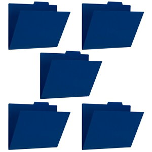 プラス ファイル PP個別フォルダー + A4 ネイビー 5枚パック 86-805