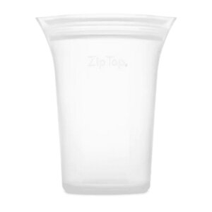 ZipTop ジップトップ カップ M フロスト《05021346》《シリコン 保存コンテナ 保存袋 エコ 保存袋 収納 食品保存 シリコーン 冷凍 お菓子 小物入れ アウトドア レンジ 食洗機 かわいい おやつ 袋