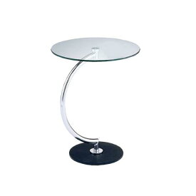 サイドテーブル 幅46cm | サイドテーブル おしゃれ ガラス 円形 ナイトテーブル ミニテーブル ベッドサイドテーブル 丸 コーヒーテーブル シンプル ベッドサイド コンパクト テーブル ベッド横 北欧 インテリア 高い ガラステーブル