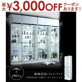 【最大3000円OFFクーポン※お買い物マラソン】送料無料 コレクションショーケース 幅54.1 | シェルフ ラック ショーケース ディスプレイ 飾り棚 コレクション ガラス ライト アップ きれい 趣味 コレクションラック ディスプレイ棚