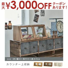 【最大3000円OFFクーポン※スーパーSALE】ガラスケース | カウンター上 ショーケース 収納 ケースカフェ風 アンティーク カウンター上ケース 見せる収納 両側使用できる ディスプレイ棚 前面フラット扉 背面引き戸 キッチン ダイニング アンティーク調 おしゃれ