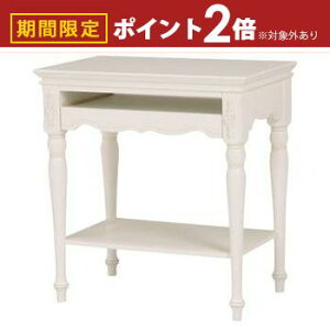 【最大3,000円OFFクーポン有!25日限定 PT2倍!】送料無料 パソコンデスク | パソコンデスク おしゃれ フェミニン 豪華 ゴージャス リッチ感 アンティークデザイン プリンセス かわいい キュー