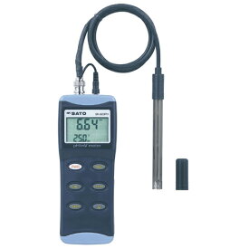 ペーハー測定器pH計 pH測定器 水質測定器 土壌測定器 自動温度補正 ハンディ型pH計 SK-620PHll（標準センサ PHP-31付）6435-00 佐藤計量器/SATO
