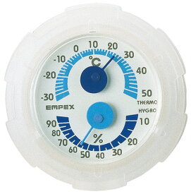 シュクレミニ温湿度計 ホワイト TM-2381 エンペックス