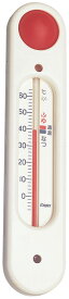 温度計 風呂 湯温計 日本製 アナログ 元気っ子〈吸盤付浮型湯温計〉ホワイト TG-5101 エンペックス
