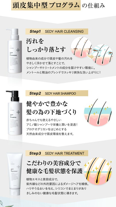 セディ sedy ヘアケア 美容成分配合 シャンプー トリートメント 