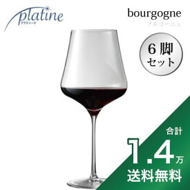 【2.2万円以上で送料無料】プラティーヌ ブルゴーニュ 700cc 6脚セットワイングラス platine Bourgogne wineglass 赤ワイン フランス ピノ ノワール 即日出荷 あす楽 割れにくい 大きい