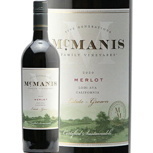 【2.2万円以上で送料無料】マックマニス メルロー ロダイ 2020 McManis Merlot Lodi 赤ワイン アメリカ カリフォルニア