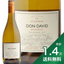 《1.4万円以上で送料無料》ドン ダビ シャルドネ レゼルバ 2022 エル エステコ Don David Chardonnay Reserva El Esteco 白ワイン アルゼンチン カルチャキ ヴァレー