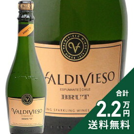 《2.2万円以上で送料無料》 バルディビエソ ブリュット ハーフ NV 375ml Valdivieso Brut Half スパークリングワイン チリ