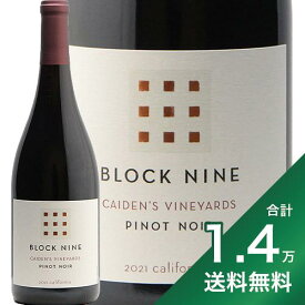《1.4万円以上で送料無料》ブロックナイン ケイデンズヴィンヤード ピノノワール 2021 or 2022 Block Nine CAIDEN'S Vineyard Pinot Noir 赤ワイン アメリカ カリフォルニア
