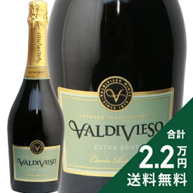 《2.2万円以上で送料無料》 バルディビエソ エクストラ ブリュット 2018 Valdivieso Extra Brut スパークリングワイン チリ