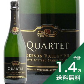 《1万4千円以上で送料無料》カルテット アンダーソン ヴァレー ブリュット NV ロデレール エステート Quartet Anderson Valley Brut Roederer Estate スパークリング アメリカ カリフォルニア