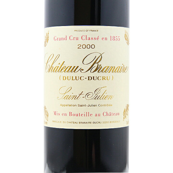 楽天市場】シャトー ブラネール デュクリュ 2000 Chateau Branaire 