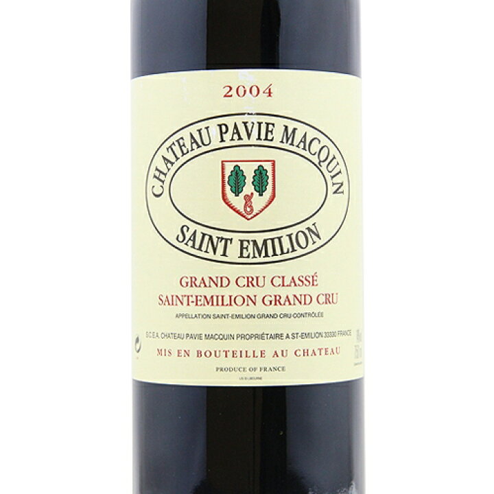 楽天市場】シャトー パヴィ マカン 2004 Chateau Pavie Macquin  