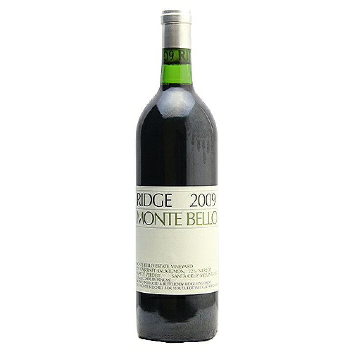 楽天市場】リッジ ヴィンヤーズ モンテベロ 2009 Ridge Vineyards 