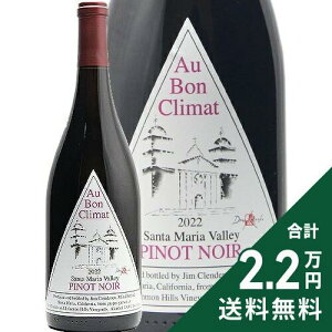 �s2.2���~�ȏ�ő��������t �I�[ �{�� �N���} �~�b�V���� ���x�� �s�m �m���[�� 2023 or 2024 Au Bon Climat Mission Label Pinot Noir �ԃ��C�� �A�����J �J���t�H���j�A