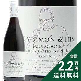 《2.2万円以上で送料無料》 ブルゴーニュ オート コート ド ニュイ ピノ ノワール 2022 ドメーヌ ギィ シモン エ フィス Bourgogne Haute Cotes de Nuits Pinot Noir Domaine Guy Simon et Fils 赤ワイン フランス ブルゴーニュ