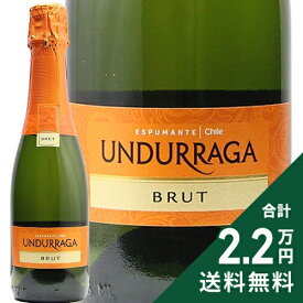 《2.2万円以上で送料無料》 ウンドラーガ スパークリング ブリュット NV ハーフボトル Undurraga Sparkling Brut Half スパークリングワイン チリ 375ml