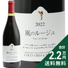 《2.2万円以上で送料無料》 風のルージュ 2023 ココファームワイナリー Kaze no Rouge Coco Farm Winery 赤ワイン 日本