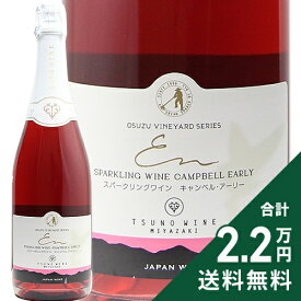 《2.2万円以上で送料無料》 都農ワイン 都農 スパークリングワイン キャンベル アーリー ロゼ NV Tsuno Wine Tsuno Sparkling Wine Campbell Early スパークリングワイン 日本 宮崎