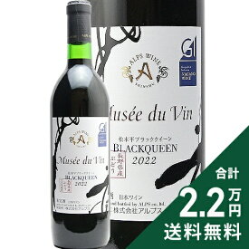 《2.2万円以上で送料無料》 アルプス ミュゼドゥヴァン 松本平 ブラッククイーン 2023 Alps Musee du Vin Matsumotodaira Black Queen 赤ワイン 日本 長野