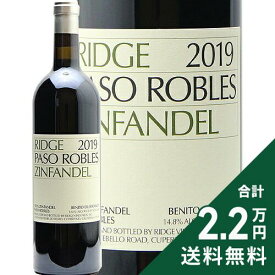 《2.2万円以上で送料無料》 リッジ ヴィンヤーズ ジンファンデル パソ ロブレス 2019 Ridge Vineyards Zinfandel Paso Robles 赤ワイン アメリカ カリフォルニア