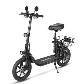 【SAMEBIKE】【バックミラー付き】特定小型原付 免許不要 16歳以上 ヘルメット努力義務 電動キックボード 公道・歩道走行可能 保安部品 標準装備 特定小型原動機付自転車 電動バイク 通勤 公道走行可能 モペット 350W バッテリー 36V10.4AH 電動スクーター