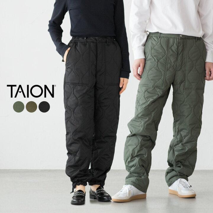 楽天市場】タイオン レギュラー ミリタリー ダウンパンツ TAION-131ML  