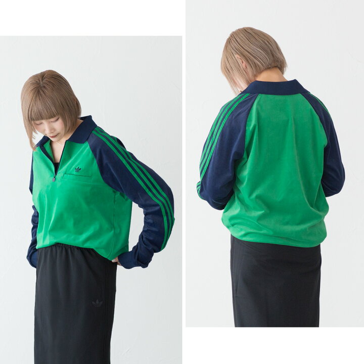 楽天市場】【20%OFF】アディダス ジャージ ベロア 70S 長袖 ポロシャツ 