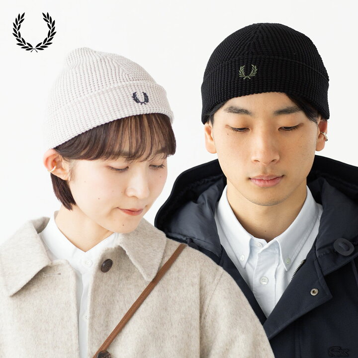 楽天市場】フレッドペリー ニット帽 FRED PERRY ワッフル ニット 